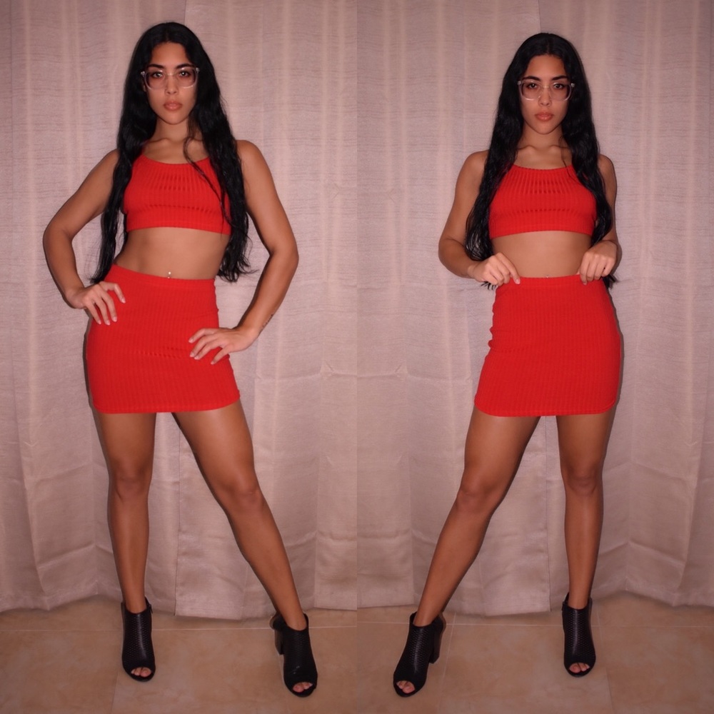 Red two piece set
